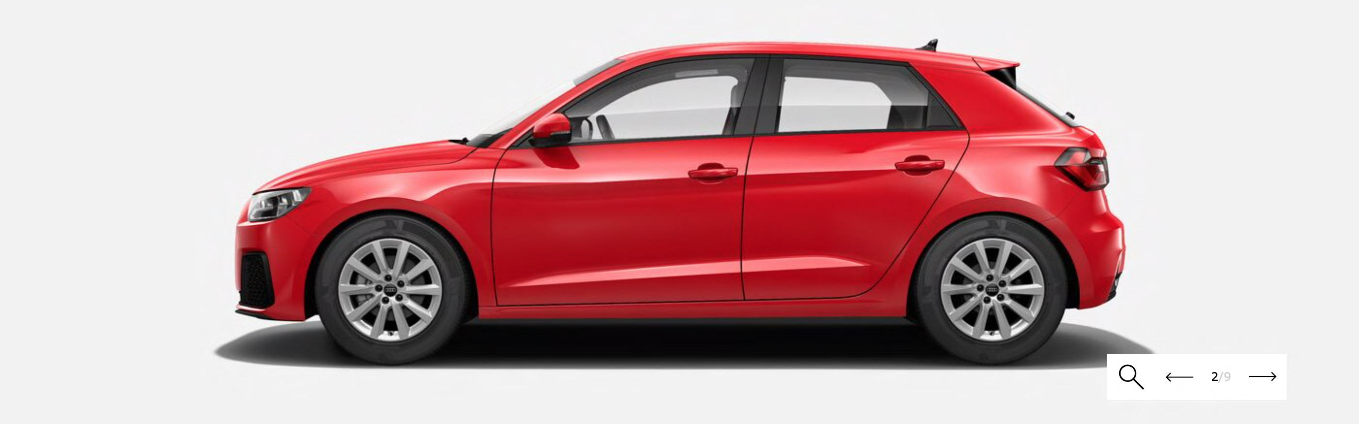 Red Audi A1
