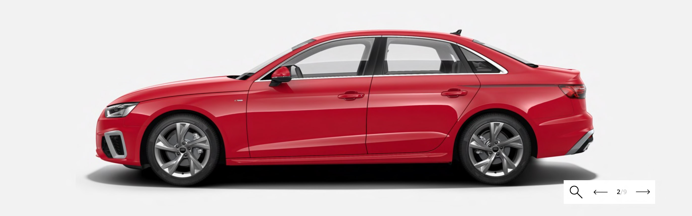 Red Audi A4